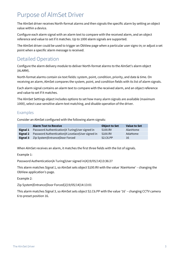 Preview thumbnail of page 3 of the AlmSet Driver Manual PDF document.
